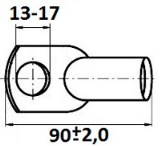 Схема наконечника медного 13х90