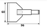 Схема электроконтакта подвижного 60х96